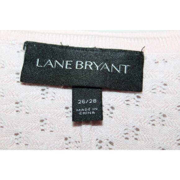 Lane Bryant Dolman Textured Short Sleeve Open Cardigan Pink Plus Size 26/28 - Picture 4 of 10